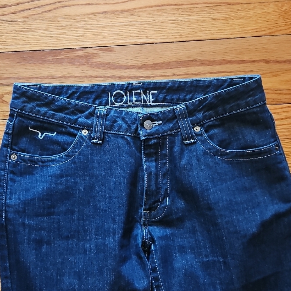 Kimes Ranch Dark Blue Flare Jeans - Picture 2 of 5